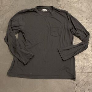 Cuddl Duds Men's Charcoal Long Sleeve Tee